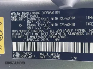 2018 Lexus NX with VIN JTJBARBZ2J2175925, listed as a IAAI auction lot 41553498 with 67,342 mi miles. Bid and sale history available at carsss.com. Image 9.