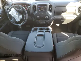 2023 Chevrolet Silverado 1500 Custom with VIN 3GCPDBEK7PG159113, listed as a Copart auction lot 89026075 with 27,447 mi miles and Salvage Title. Bid and sale history available at DreamBid. Image 8.