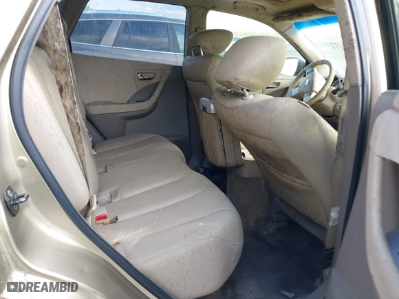 2006 Nissan Murano SL with VIN JN8AZ08T76W415433, listed as a IAAI auction lot 42006598 with 1 mi miles. Bid and sale history available at carsss.com. Image 8.