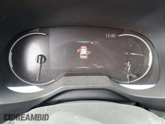 2024 Toyota RAV4 XLE Premium with VIN 2T3C1RFV1RC287814, listed as a Copart auction lot 48802135 with 3,680 mi miles and Salvage title. Bid and sale history available at DreamBid. Image 9.