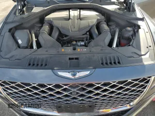 2023 Genesis GV80 with VIN KMUHCESC3PU124360, listed as a Copart auction lot 52595195 with 28,537 mi miles and Salvage title. Bid and sale history available at DreamBid. Image 13.