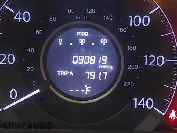 2013 Honda CR-V EX-L with VIN 2HKRM3H70DH509027, listed as a IAAI auction lot 41900728 with 90,819 mi miles and . Bid and sale history available at DreamBid. Image 16.