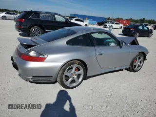 2004 Porsche 911 Carrera with VIN WP0AA29974S620854, listed as a Copart auction lot 41626835 with 36,268 mi miles and Salvage Title. Bid and sale history available at carsss.com. Image 3.