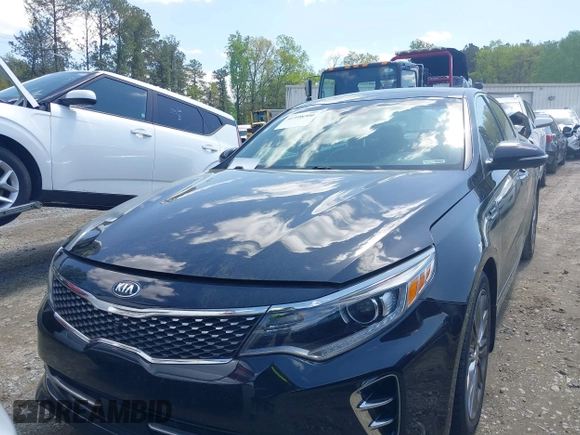 2016 Kia Optima SXL Turbo with VIN 5XXGV4L23GG117486, listed as a IAAI auction lot 41998300 with 142,477 mi miles. Bid and sale history available at carsss.com. Image 12.