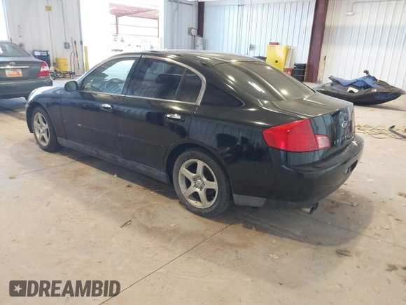 2003 Infiniti G35 w/Leather with VIN JNKCV51E53M304703, listed as a IAAI auction lot 41470321 with 227,894 mi miles. Bid and sale history available at carsss.com. Image 3.