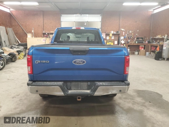 2015 Ford F-150 XLT with VIN 1FTEX1EP6FFC20794, listed as a Copart auction lot 60550415 with 101,324 mi miles and Salvage title. Bid and sale history available at DreamBid. Image 6.