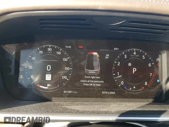 2018 Land Rover Range Rover Sport Autobiography with VIN SALWV2RE6JA804202, listed as a Copart auction lot 87757345 with 41,281 mi miles and Salvage title. Bid and sale history available at DreamBid. Image 9.