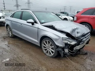 2015 Audi A3 2.0 TDI Premium Plus with VIN WAUCJGFF0F1043932, listed as a Copart auction lot 87008694 with 0 mi miles and Salvage Title. Bid and sale history available at carsss.com. Image 4.