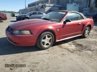2004 Ford Mustang Deluxe with VIN 1FAFP44404F102515, listed as a Copart auction lot 75318024 with 65,383 mi miles and Salvage Title. Bid and sale history available at carsss.com. Image 1.