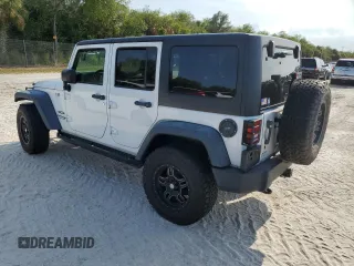 2018 Jeep Wrangler Unlimited Sport with VIN 1C4BJWDG3JL807080, listed as a Copart auction lot 74887824 with 51,559 mi miles and Non Repairable. Bid and sale history available at DreamBid. Image 2.
