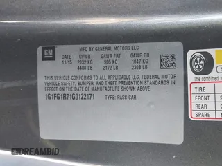 2016 Chevrolet Camaro 2SS with VIN 1G1FG1R71G0122171, listed as a IAAI auction lot 41304137 with Not provided miles and . Bid and sale history available at DreamBid. Image 9.