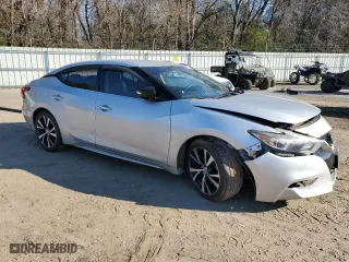 2017 Nissan Maxima SV with VIN 1N4AA6AP5HC443129, listed as a Copart auction lot 87247314 with 91,940 mi miles and Salvage Title. Bid and sale history available at carsss.com. Image 4.