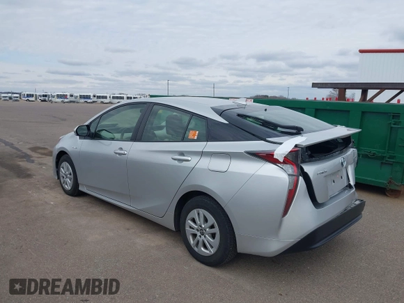 2016 Toyota Prius Two with VIN JTDKBRFU8G3502202, listed as a IAAI auction lot 42081688 with 91,128 mi miles and . Bid and sale history available at DreamBid. Image 3.