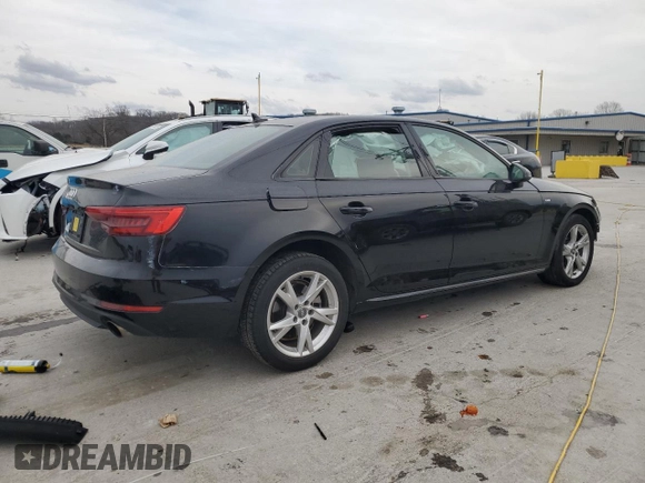 2018 Audi A4 Premium with VIN WAUKMAF40JA115039, listed as a Copart auction lot 47792475 with 0 mi miles and Salvage Title. Bid and sale history available at carsss.com. Image 3.