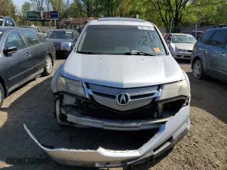 2007 Acura MDX Tech Pkg with VIN 2HNYD283X7H508526, listed as a Copart auction lot 53611205 with 0 mi miles and Salvage Title. Bid and sale history available at carsss.com. Image 5.