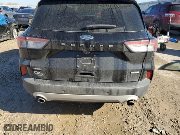 2020 Ford Escape SEL with VIN 1FMCU0H61LUA14783, listed as a Copart auction lot 44220445 with 67,177 mi miles and Salvage Title. Bid and sale history available at carsss.com. Image 6.