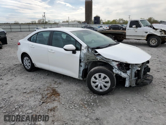 2020 Toyota Corolla L with VIN 5YFDPRAEXLP106087, listed as a Copart auction lot 50846045 with 54,319 mi miles and Salvage Title. Bid and sale history available at carsss.com. Image 4.