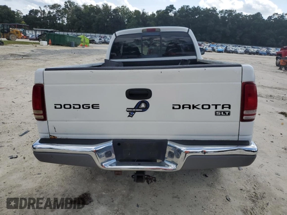 2003 Dodge Dakota SLT with VIN 1D7HL42XX3S333865, listed as a Copart auction lot 73509404 with 123,515 mi miles and Salvage Title. Bid and sale history available at carsss.com. Image 6.