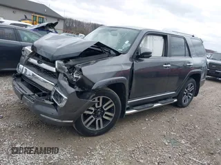 2018 Toyota 4Runner SR5 with VIN JTEBU5JRXJ5496738, listed as a IAAI auction lot 41846428 with 143,870 mi miles. Bid and sale history available at carsss.com. Image 2.