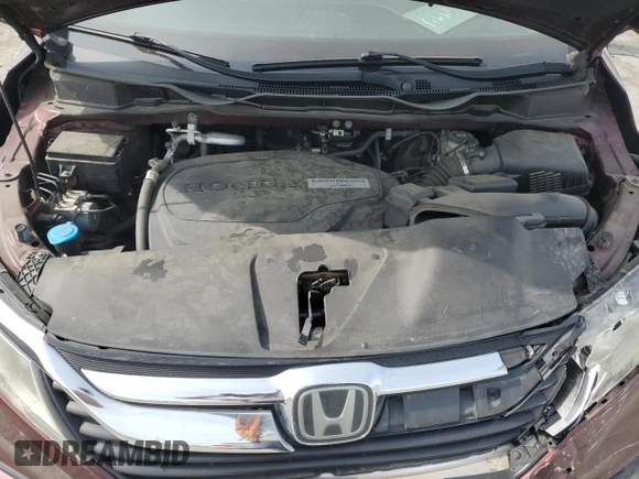 2018 Honda Odyssey EX with VIN 5FNRL6H58JB040766, listed as a Copart auction lot 54702055 with 98,445 mi miles and Salvage title. Bid and sale history available at DreamBid. Image 12.