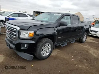 2018 GMC Canyon 4WD SLE z VIN 1GTG6CEN9J1304832, wystawiony jako Copart lot #48411315 z przebiegiem 105 991 mil mil oraz Szkoda całkowita • Salvage title. Historia ofert i sprzedaży dostępna na DreamBid. Obrazek 1.