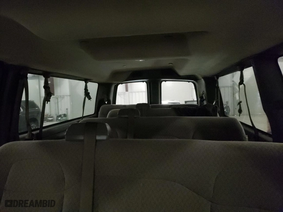 2017 Chevrolet Express Passenger LT with VIN 1GAZGPFG9H1139784, listed as a Copart auction lot 76957113 with 171,524 mi miles and Salvage Title. Bid and sale history available at carsss.com. Image 10.