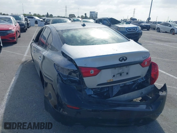 2016 Infiniti Q50 Premium with VIN JN1EV7AP9GM305160, listed as a IAAI auction lot 41906188 with 92,171 mi miles and . Bid and sale history available at DreamBid. Image 3.