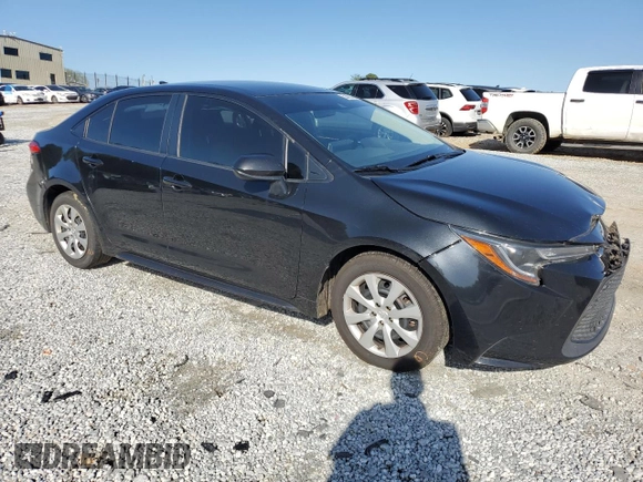 2020 Toyota Corolla LE with VIN JTDEPRAE5LJ093760, listed as a Copart auction lot 52483435 with 140,897 mi miles and Salvage Title. Bid and sale history available at DreamBid. Image 4.