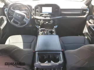 2021 Ford F-150 XL with VIN 1FTFW1E59MFD09567, listed as a Copart auction lot 52706195 with 104,716 mi miles and Salvage Title. Bid and sale history available at carsss.com. Image 8.