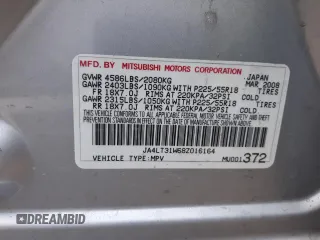 2008 Mitsubishi Outlander SE with VIN JA4LT31W68Z016164, listed as a Copart auction lot 79294084 with 148,527 mi miles and Non repairable. Bid and sale history available at DreamBid. Image 12.