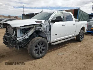 2021 Ram 2500 Laramie with VIN 3C6UR5FL4MG582263, listed as a Copart auction lot 47674285 with 45,615 mi miles and Salvage Title. Bid and sale history available at carsss.com. Image 1.