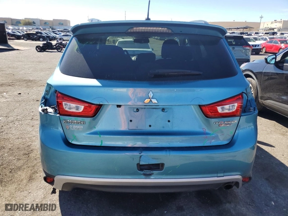 2013 Mitsubishi Outlander Sport SE with VIN 4A4AP4AUXDE013297, listed as a Copart auction lot 47054435 with 219,749 mi miles and Salvage Title. Bid and sale history available at carsss.com. Image 6.