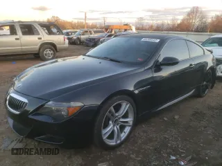 2007 BMW 6 Series M6 with VIN WBSEH93557B798366, listed as a Copart auction lot 63955514 with 74,843 mi miles and Salvage Title. Bid and sale history available at carsss.com. Image 1.