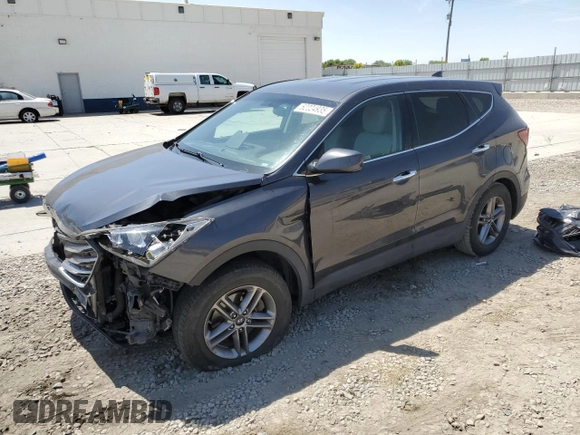 2017 Hyundai Santa Fe 2.4L with VIN 5XYZTDLB7HG452021, listed as a Copart auction lot 62024935 with 106,906 mi miles and Salvage title. Bid and sale history available at DreamBid. Image 1.