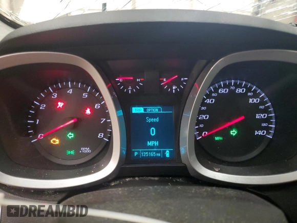2014 Chevrolet Equinox LT with VIN 2GNALBEK0E6287797, listed as a Copart auction lot 54894885 with 125,165 mi miles and Salvage Title. Bid and sale history available at carsss.com. Image 9.