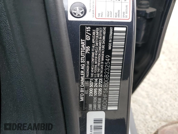 2016 Mercedes-Benz E-Class E 350 Sport with VIN WDDHF5KB0GB232549, listed as a Copart auction lot 50365265 with 226,836 mi miles and Salvage Title. Bid and sale history available at carsss.com. Image 12.