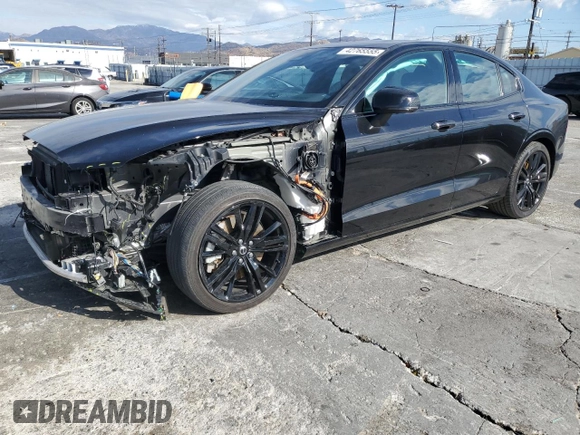2024 Volvo S60 Plus Black Edition with VIN 7JRH60FH6RG294475, listed as a Copart auction lot 42765555 with Not provided miles and Salvage title. Bid and sale history available at DreamBid. Image 1.