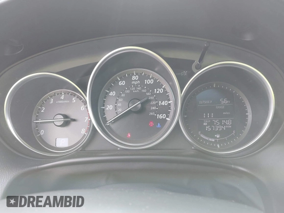 2014 Mazda CX-5 Grand Touring with VIN JM3KE4DY9E0300491, listed as a IAAI auction lot 41657153 with 157,394 mi miles and . Bid and sale history available at DreamBid. Image 7.