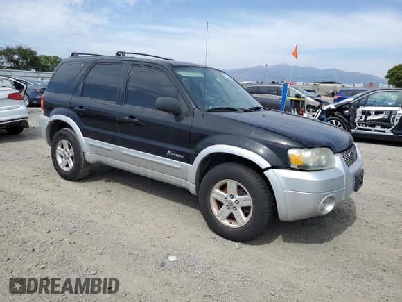 2006 Ford Escape Hybrid with VIN 1FMCU95H46KA58237, listed as a Copart auction lot 57710345 with 185,313 mi miles and Clean title. Bid and sale history available at DreamBid. Image 4.