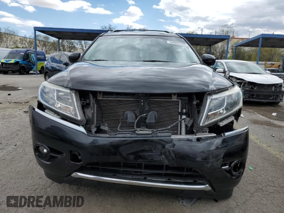 2015 Nissan Pathfinder SV with VIN 5N1AR2MN8FC628824, listed as a Copart auction lot 54905785 with 91,158 mi miles and Salvage title. Bid and sale history available at DreamBid. Image 5.