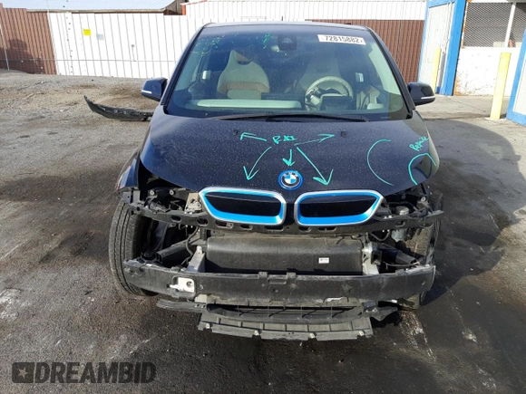 2016 BMW i3 with VIN WBY1Z4C58GV506891, listed as a Copart auction lot 72815882 with 58,103 mi miles. Bid and sale history available at carsss.com. Image 5.