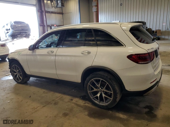 2021 Mercedes-Benz GLC with VIN W1N0G8EB5MV311395, listed as a Copart auction lot 51455575 with 25,270 mi miles and Salvage Title. Bid and sale history available at carsss.com. Image 2.