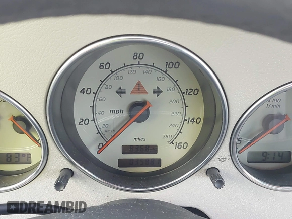 2000 Mercedes-Benz SLK 230 Kompressor with VIN WDBKK47F2YF146797, listed as a IAAI auction lot 42823113 with 35,881 mi miles and . Bid and sale history available at DreamBid. Image 7.