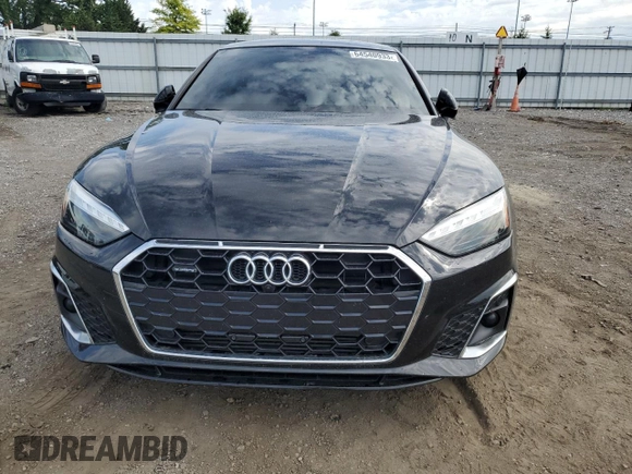 2021 Audi A5 Sportback S line Premium Plus with VIN WAUFACF54MA010958, listed as a Copart auction lot 64540933 with 28,402 mi miles. Bid and sale history available at carsss.com. Image 5.