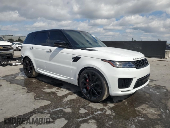 2022 Land Rover Range Rover Sport HST with VIN SALWS2RU8NA233592, listed as a Copart auction lot 52373495 with 52,897 mi miles and Salvage title. Bid and sale history available at DreamBid. Image 4.