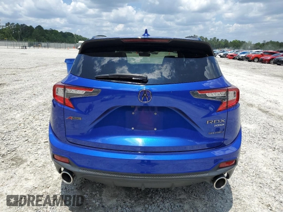2021 Acura RDX w/A-Spec Package with VIN 5J8TC2H66ML004391, listed as a Copart auction lot 59773445 with 44,932 mi miles and Salvage title. Bid and sale history available at DreamBid. Image 6.