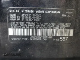 2017 Mitsubishi Lancer ES with VIN JA32V2FW3HU013426, listed as a Copart auction lot 79267864 with 143,769 mi miles and Salvage Title. Bid and sale history available at carsss.com. Image 12.