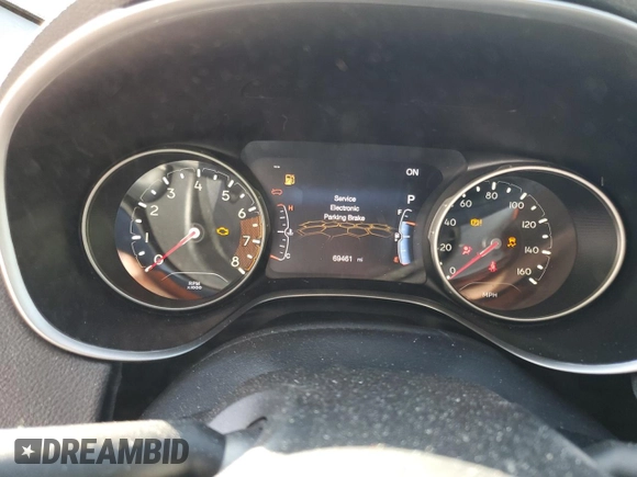 2021 Jeep Compass 80th Anniversary with VIN 3C4NJCEB1MT603899, listed as a Copart auction lot 58084775 with 69,461 mi miles and Non repairable. Bid and sale history available at DreamBid. Image 9.