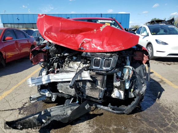 2017 Jeep Compass Sport with VIN 3C4NJCAB2HT658261, listed as a Copart auction lot 75200444 with Not Provided miles and Salvage Title. Bid and sale history available at carsss.com. Image 5.