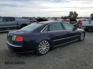 2004 Audi A8 L with VIN WAUML44E74N021729, listed as a Copart auction lot 78591314 with Not Provided miles and Clean Title. Bid and sale history available at carsss.com. Image 3.